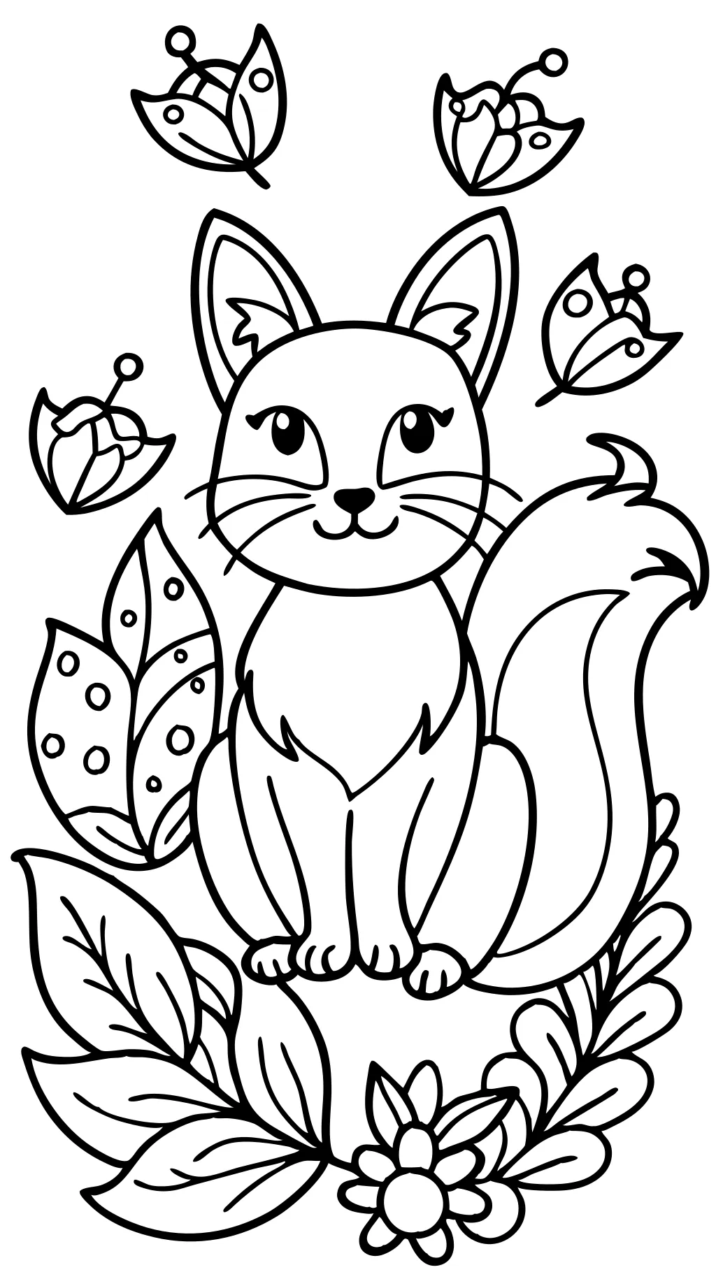 tails coloring page